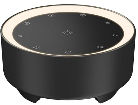 Kipcush White Noise Machine with Night Light - 20 Soothing Sounds & Smart Favorite Function, USB-Powered Sleep Sound Machine for Babies & Adults, 6 Auto-Off Timers up to 8H, Compact for Travel