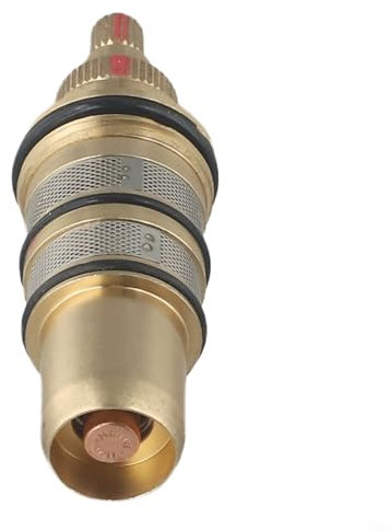 Zilimontt Brass Replacement Thermostatic Cartridge Shower Mixer Valve Bar Repair-Kit,Thermostatic Valve Core,Hot and Cold Thermostat Valve Core,Shower Faucet Stem