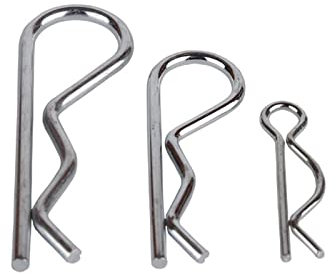 Splinte Sicherungsstift R-förmiger Federsplint aus Edelstahl mit 1 mm, 1,2 mm, 1,6 mm, 1,8 mm, 2 mm, 3 mm, 4 mm, 5 mm Durchmesser, Befestigungsmaterial for die Reparatur von Autos.(M2x50mm (20PCS))