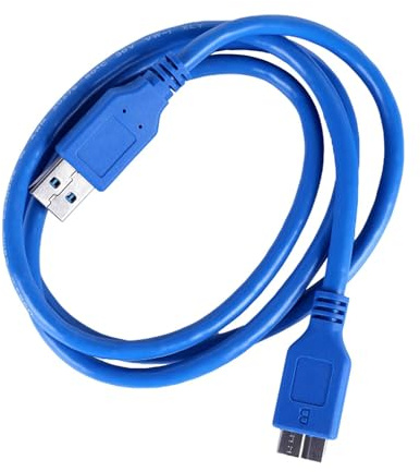Cable de disco duro, cable de disco duro - Cable convertidor USB 3.0 A macho a -B - Cable de disco duro externo de cobre portátil, transferencia de datos de alta velocidad