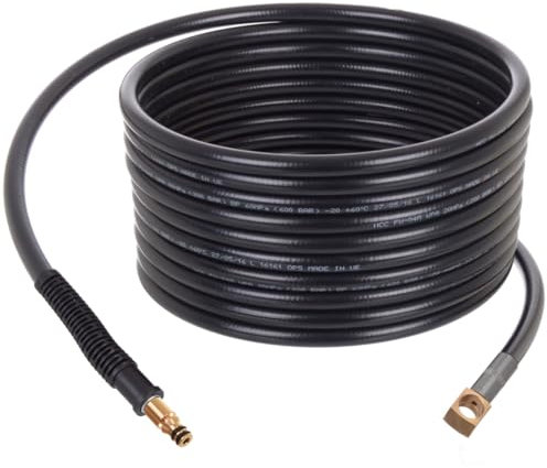 TECHKAR high Pressure Hose 200bar Length 10m Compatible with Parkside PHD 150 170 high Pressure Cleaner with Drum and Cube