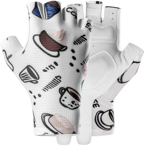 ROCKBROS Guanti Ciclismo Estivi Donna, Guanti Bici per MTB Antiscivolo, Antiurto, Traspirante, Elastico, Perfetto per Bicicletta da corsa, Bici da Strada, Mountain Bike, Sport All'Aperto