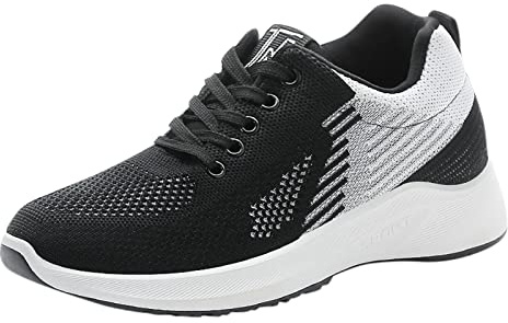 Zapatos ortopédicos para mujer, espolón calcáneo, zapatos informales para mujer, deportivos, transpirables, con cordones, zapatos de senderismo, zapatos de malla, zapatos deportivos cómodos, ligeros
