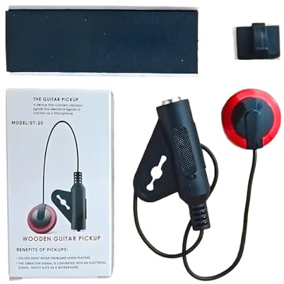 Pastilla para Guitarra Bajo | Preamplificador de guitarra - Sintonizador de sonido para instrumentos de cuerda para músicos de ukelele en rendimiento, grabación, práctica, desde, de viaje, a casa y s