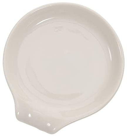 ULTECHNOVO Repose-cuillère en Céramique Compact, Support Ustensiles Cuisine, Plateau Lisse Résistant aux Fissures, Convient pour Cuillère à Soupe, Fourchette et Baguettes, Usage Quotidien Cuisine
