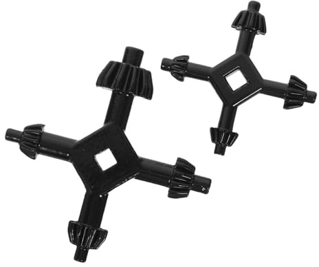 HAMPPLIES 2 Pezzi Chiave Mandrino Trapano Multiuso in Acciaio per Trapani Portatili Impugnatura Ergonomica Comfort Strumento per Serraggio e Allentamento Accessori Grande e Piccolo