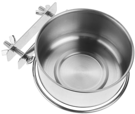 LOLIPPYY Wall Mounted Raised Dog Bowl Dual Screw Pet Feeder for Comfortable Feeding Space-saving Design Water Dish for Puppies and Cats Easy to Clean Crate Accessory