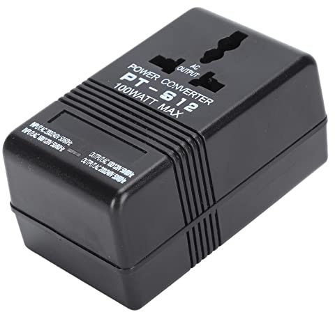 YDuupxe Voltage Converter, AC Step Up Down Power Adapter Transformer 100w with PC Material, for Hair Dryers Coffee Machines Travel Plug
