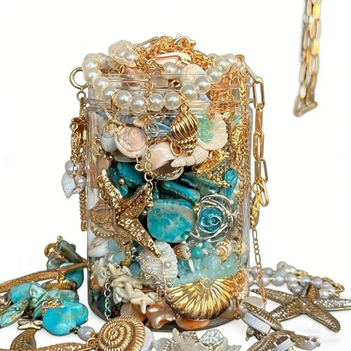 Set mit 30 bis 50 mysteriösen Vintage-Schmuckschatullen für Damen, Überraschungs-Schmuckschatulle, zufälliges Zubehör, PS30