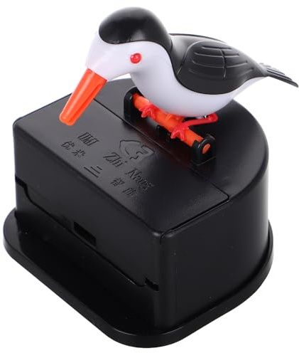 ROMISBABA Automatischer Pop up Zahnstocherhalter Vogel Design mit Teleskopfunktion Lustiger Zahnstocherspender für Küche und Zuhause Kindersicherer Kreativer Zahnstocherboxhalter