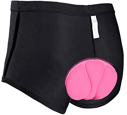 JXJFOZ Radunterhose Damen Gepolstert - Fahrradhose mit 3D Gel Sitzpolster - Radsport Unterwäsche - Unterziehhose für Frauen