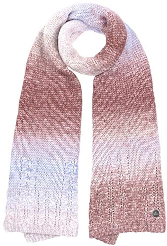 LIERYS Jekana Strickschal Damen Made in Germany Winterschal mit Zopfmuster Farbverlauf Herbst/Winter rost One Size