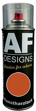 Alex Flittner Designs Kunstharz Lackspray Spraydose TEREX/SCHAEFF ORANGE | Hochwertiges Kunstharz Spray mit drehbarem Sprühkopf