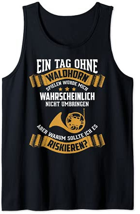 Blechblasinstrument Orchester Waldhorn Musiker Tank Top