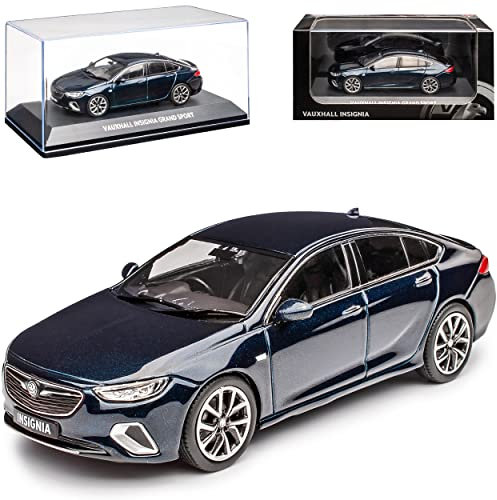 Vauxhall Opel Insignia B Grand Sport Limousine Dunkel Blau Ab 2017 1/43 I-Scale Modell Auto