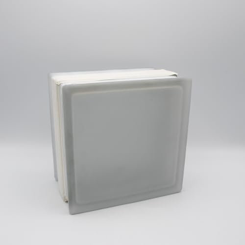 Fuchs Design THERMO BLOCK Plus, 3x Glasbaustein Vollsicht weiß, 19 x 19 x 13,5 cm, zweiseitig satiniert, Wärmedämmung: Ug 0,8