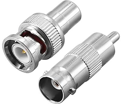 sourcing map BNC RCA Jack Adaptateur Connecteur pour CCTV Caméra BNC Mâle à RCA Femelle 5Pcs & BNC Femelle à RCA Mâle 5Pcs