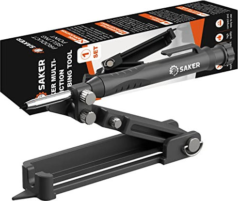 Saker Multifunktionales Anreißwerkzeug- Multifunktions Baustift- Konstruktionsbleistift- Zimmermannsbleistift, Anreißwerkzeug mit Tieflochstift, DIY Holzbearbeitungs-Anreißlehre Anreißer