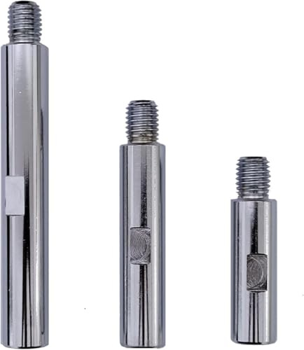 3PCS Extension Rod M14 Shaft Polishing Beauty Tool for 5/8-11 Thread Water Grinder Polishing Machine 125 Angle Grinder Car Polishing Accessories 75mm 100mm 140mm