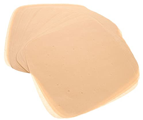 Mobestech 100pcs Parchment Paper Liner Air Fryer Mats Inner Liners Practical Baking Mat for Home Use Square Parchment Lined Fryer Accessories
