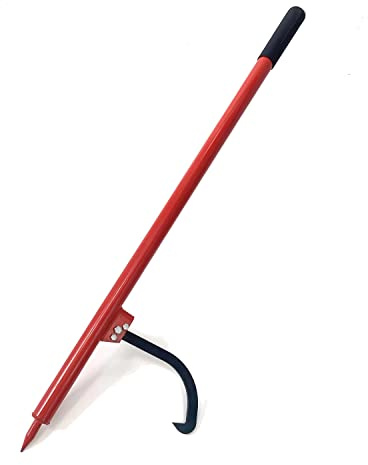 XROPURR Log Peavey Steel Handle Log Peavey Tool - Logger Peavy Hook Log Roller Tool, max 19 Inch Opening Felling Log Roller Tool (47)