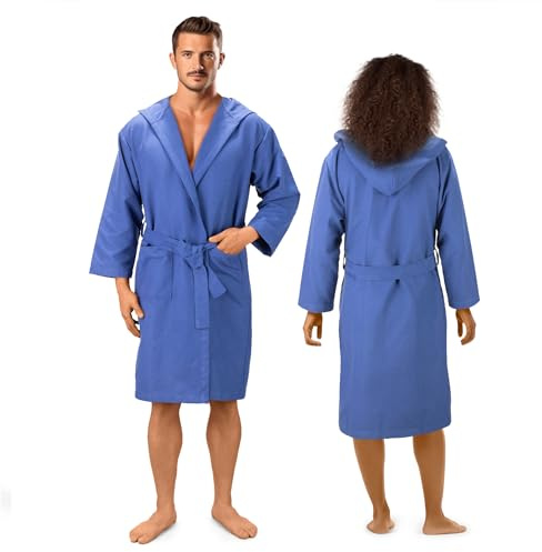 JEMIDI Albornoz de microfibra, bata cambiadora, toalla de baño, bata de baño para hombre, bata de baño de toalla para mujeres y hombres, bata de toalla para mujer, para viajes deportivos, incluye
