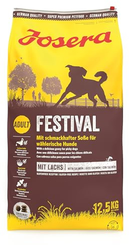 JOSERA Festival (1 x 12,5 kg) | Hundmat med utsökt såskappa | Super premium torrfoder för vuxna hundar | 1-pack