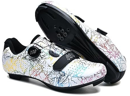 Hixingo Fahrradschuhe Radsportschuhe für Herren Damen, Rennrad MTB Radschuhe Mountainbike Schuhe Kompatibel mit Look SPD SPD-SL Unisex Atmungsaktive Draussen Radschuhe