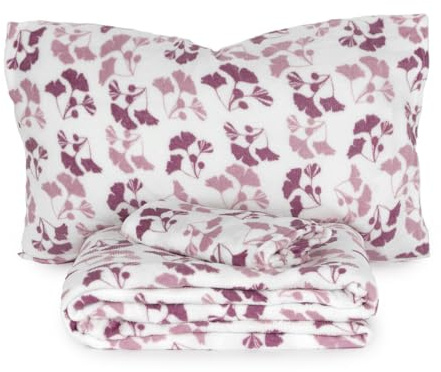 Set lenzuola Completo letto in Pile Coral art. Brigida, Termico, Morbido, Caldo per letto Matrimoniale MALVA