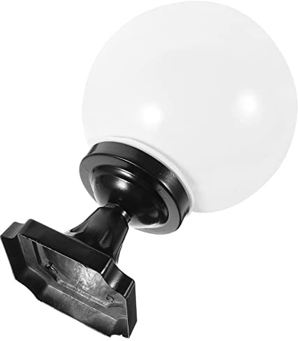 Veemoon Pantalla De Lámpara Esférica Acrílica Resistente Para Exterior Cubierta Repuesto Para Poste De Luz Jardín Diseño Ligero y Fácil Instalación Protección Contra Polvo y Clima Para Dec