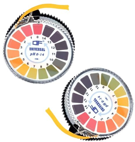  HAPPOW 2 Rolle Lackmuspapier, 5 m/Roll PH Teststreifen, PH Papier 0-14, Tape-shaped Fruchtwasser Teststreifen, Convenient and Hygienic, pH Wert Messung für Wasser & Boden& Körper&Kosmetik