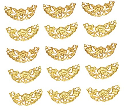 HONMEET 100pièces Épingles à Cheveux Simulées Fer Forme De Croissant Pour Accessoires De Mariage Et Décorations Élégantes Pour Femmes Doré