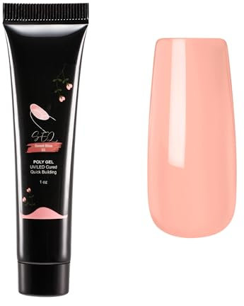 SEQ poli extensión Gel SWEET BLISS Nail Enhancement Gel para principiantes y profesionales salón de arte de uñas, refuerzo de uñas, gel de constructor nude, manicura francesa, moda arte de uñas diseño
