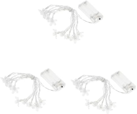 DOITOOL 3 Stücke Solar Lichterketten Im Freien Dekorative Garten Lichter Solar Licht Yard Decor Blossom String Lampe Energie Effiziente