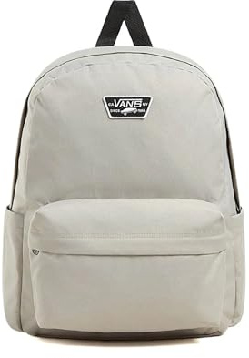 Vans Mochila Clásica con Bolsillo Frontal, Color Gris Claro