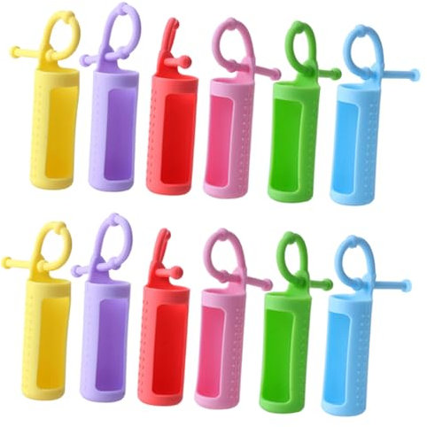 Ipetboom 12pezzi Custodia in Silicone Per Copertura Flessibile Per Bottiglie Accessorio Per Protezione Per