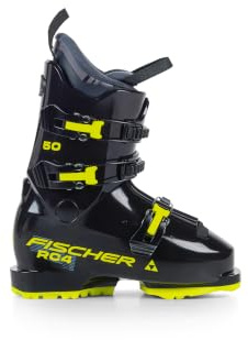 Fischer Chaussures de ski pour enfants/adolescents RC4 50 JR GW Black- MP21/21.5 - Flex 50 - Chaussures de ski alpin - Bottes de ski alpin - Coupe confortable - Pour jeunes sportifs
