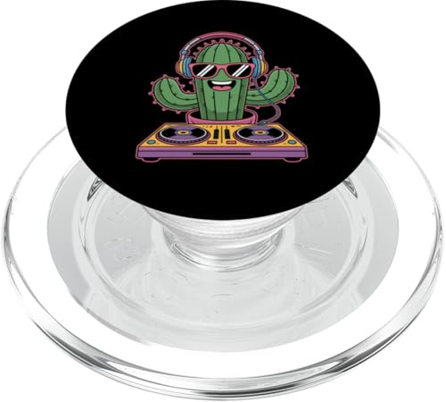Cactus avec Casque Et Platines Plant DJ Soleil PopSockets PopGrip pour MagSafe