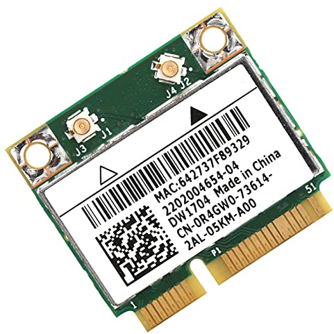SUNGOOYUE Tarjeta de Red Inalámbrica Mini PCI -E BCM943142HM Adaptador con Fácil Instalación para XPS 2710 17TR ​​- Rendimiento WiFi Mejorado para Usuarios de 7/8/10