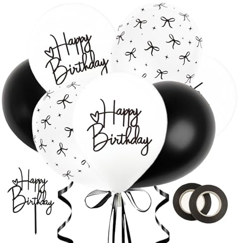 Design, Helium Ballon 12 Zoll & Cake Topper, Heliumtauglich für Mottoparty, Geburtstagsdeko Junge & Mädchen