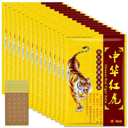 CLIUNT 120 Stück Wärmepflaster, Schmerzlinderung Patch, Chinesische Ferninfrarot Pflaste, Schmerzlinderung Körper Patch, Knee Patch Einfach zu Bedienen Wärmepflaster Rücken Geeignet