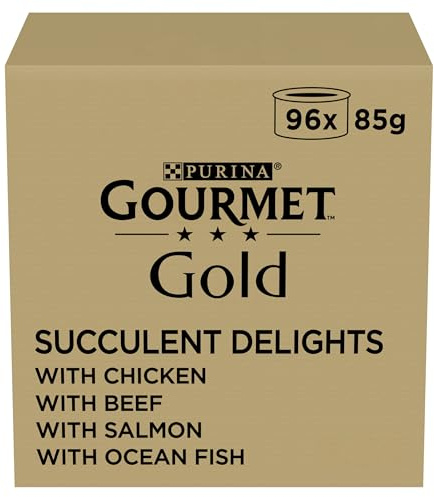 GOURMET Gold Succulent Delights Mixed Wet Cat Food 96x85g