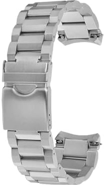 KTRSAVSSA Kompatibel mit 1853 TissoT T125 Edelstahlarmband T125617A Schnellverschluss-Uhrenkette Herren Black Knight Metallarmband Armband 22MM(Silver)