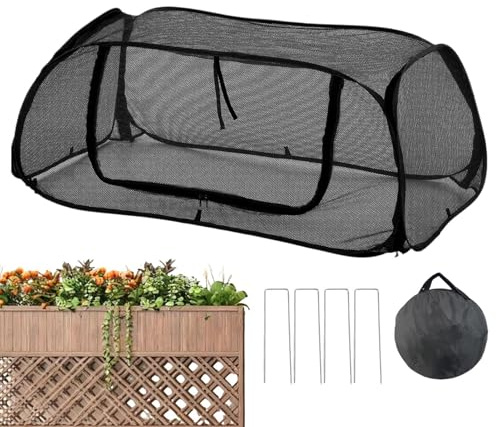 Bâche pour parterres surélevés | Filet barrière pour Fleurs - 114,3 x 49,8 x 45,0 cm Filet pour - pour extérieur de légumes, Jardin de Fleurs, Culture de tomates et Protection des