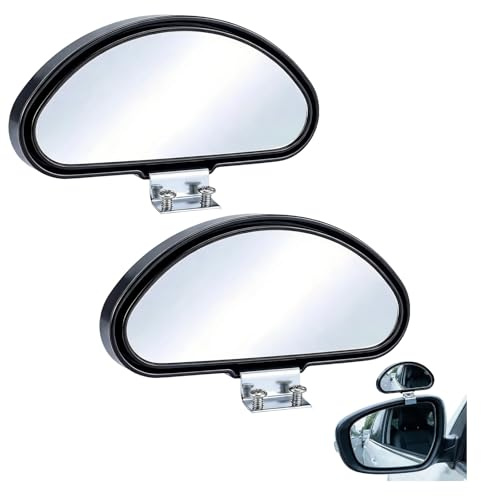 Mirores Auxiliares de Ángulo Muerto Ajustables Gran Visibilidad Universal para Camiones, SUV, Furgonetas y Coches Espejos Laterales Exteriores con Rotación de Múltiples Ángulos para Conducción Segura