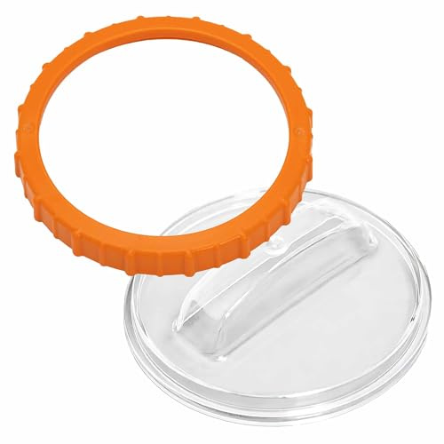 HAOBIN Écrou de Filtre de Piscine avec écrou Orange P07018 + Couvercle Transparent P07019 Couvercle de pré-Filtre Accessoires de Pompe à Filtre pour Pompes 58486 58497 58499 à partir de 2023
