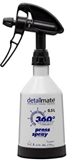 detailmate made by Kwazar Mercury Super PRO+ 360 Grad Sprühflasche 0,5 Liter, Double Action Trigger, schwarz