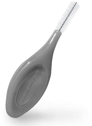 25 Stück: ORAL PREVENT Interdentalbürsten - Zahnreinigung für die Zwischenräume - Zahnzwischenraumbürste - Zahnstein-/Kariesprävention - Schwarz - 1,10 mm - ISO 6
