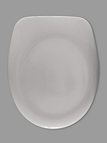 WC-Sitz von Vigour | Modell: clivia | Edelstahlscharniere | für Stand-WCs | Farbe: (manhattan)