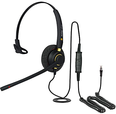 Auriculares para teléfonos Unify (Siemens) OpenScape CP200, CP205, CP400 y CP600 + cable de conexión RJ9 gratuito - QD0015
